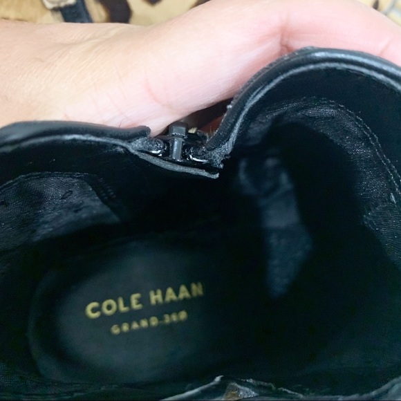 Cole Haan Grand OS Calf Hair Leopard  Leather Women’s Ankle Boots - Picture 8 of 9